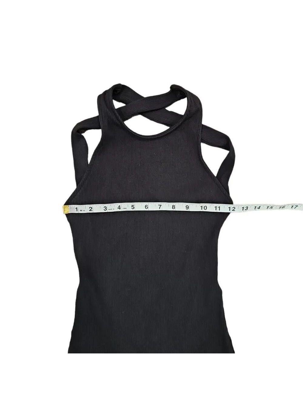 NWOT Lulu's Favorite Idea Black Ribbed Backless Bodycon Mini Dress - Picture 8 of 10